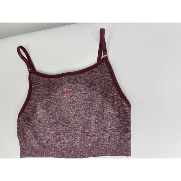 Gymshark Sports Bra Burgundy Medium - Picture 2 of 4